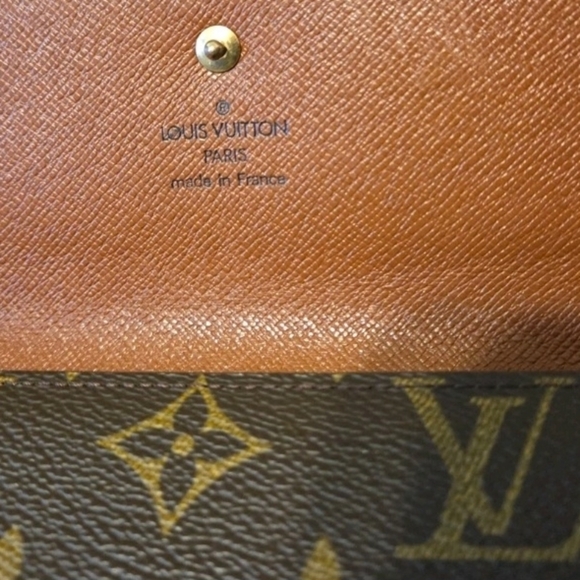 LOUIS VUITTON LV Monogram Canvas Leather Continental Clutch Wallet ( EUC) - Picture 3 of 14